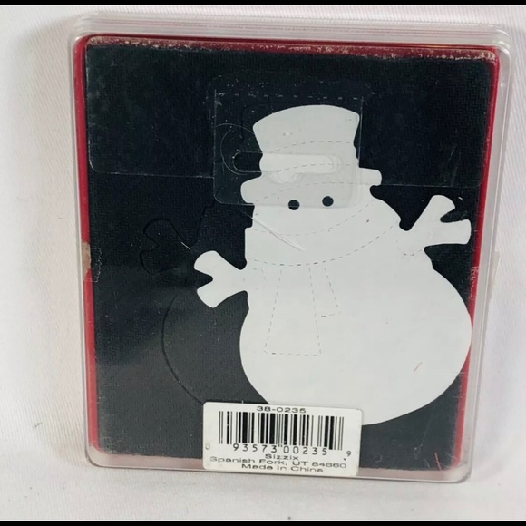 Sizzix Bigz Red Die Cutter Stitched Snowman Holiday Christmas Paper Crafts - Picture 2 of 7